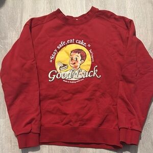 Red Graphic Sweatshirt
